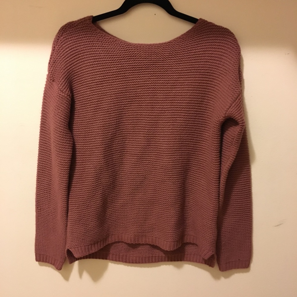 Pink Mauve Knit Sweater